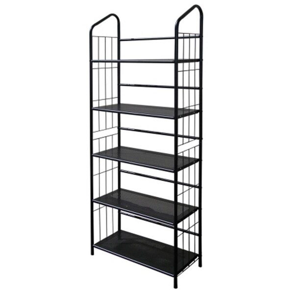 Highboy R597 5 5 Tier Metal Book Shelf Black HI26804 - main